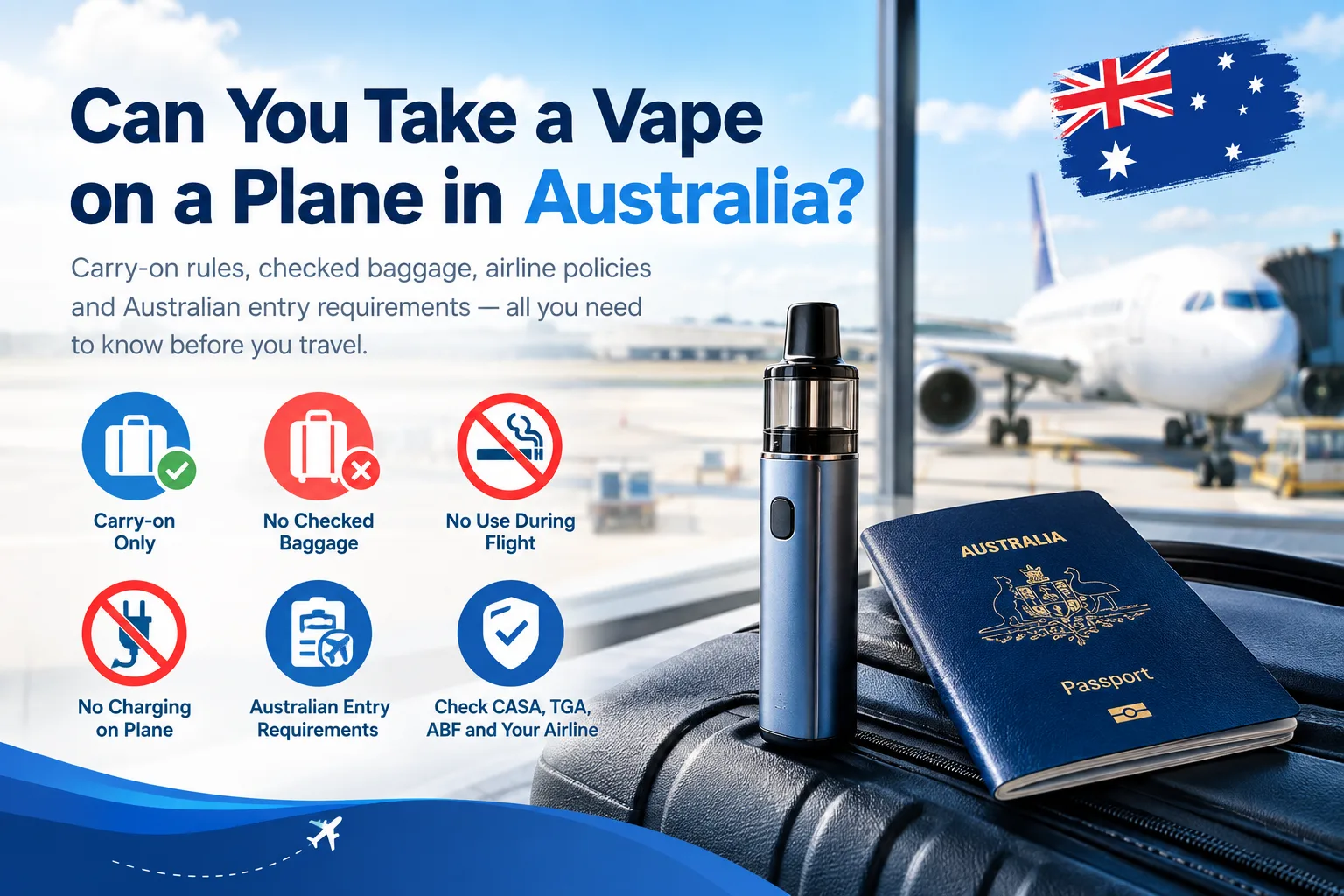 Can You Take a Vape on a Plane in Australia?