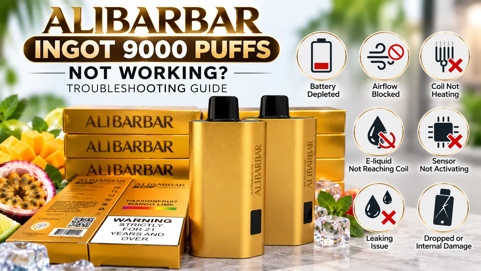 ALIBARBAR INGOT 9000 Not Working? Why Your Vape May Not Be Hitting