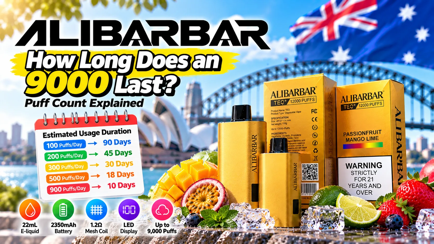 How Long Does an ALIBARBAR 9000 Last? Puff Count Explained