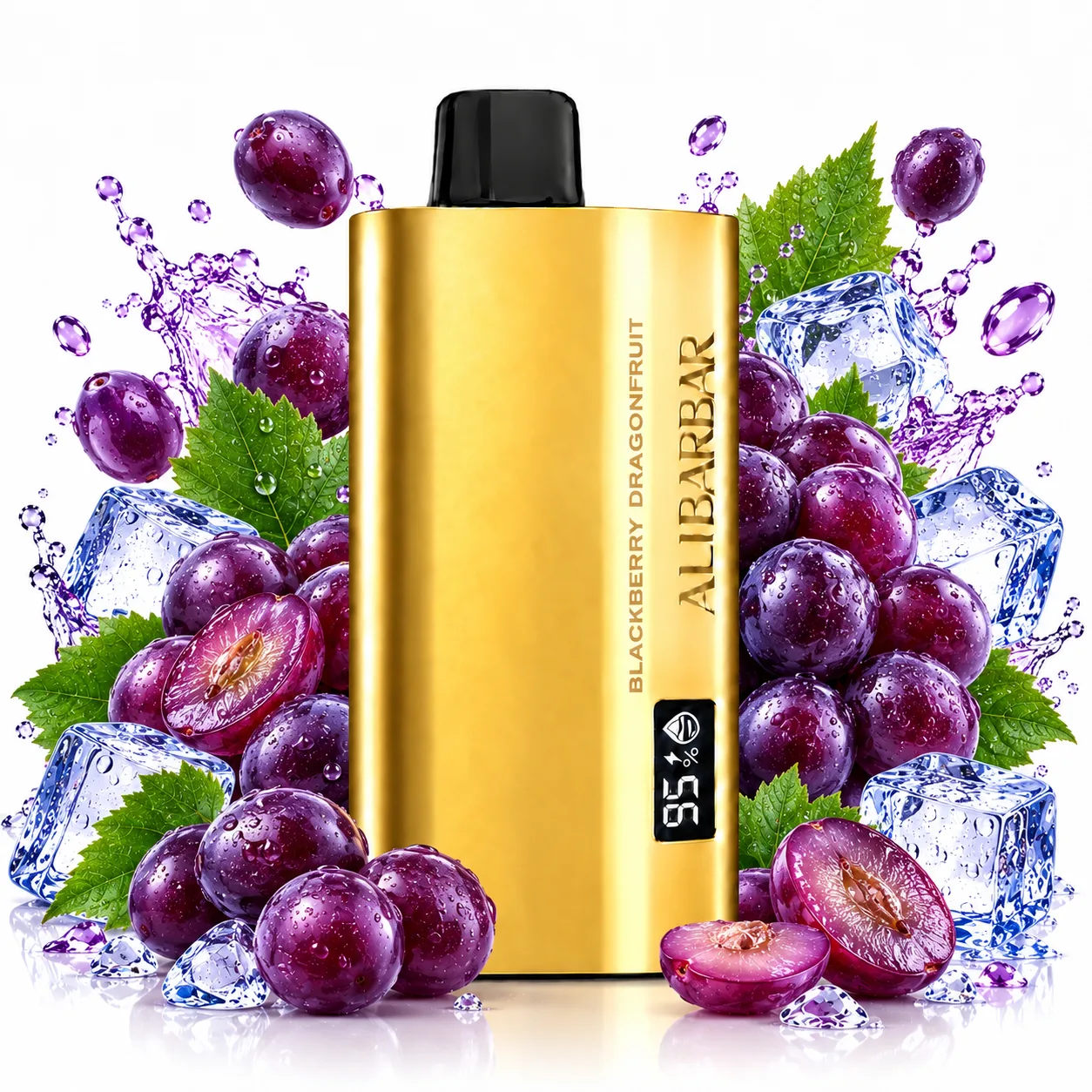 ALIBARBAR TEQ 12000 Puffs – Grape ice